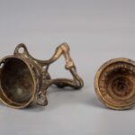 Antique Art Nouveau Vantines Bronze Incense Burner Censer Made in France 19th century新艺术风格青铜香炉法国制造 十九世纪 - Image 3