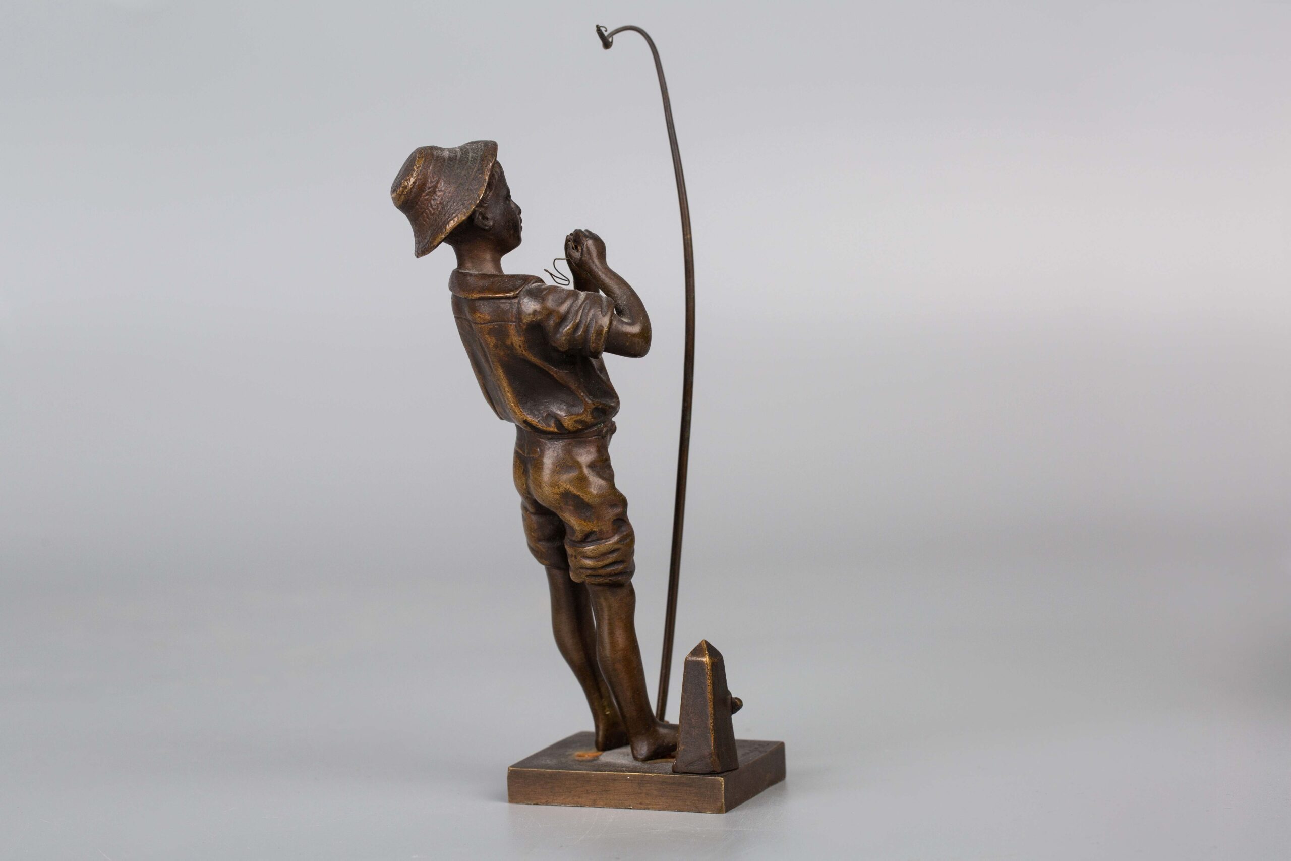 19th Century French Bronze Figure of a Fishing Boy After Pecheur by Adolphe  Jean Lavergne for sale at Pamono