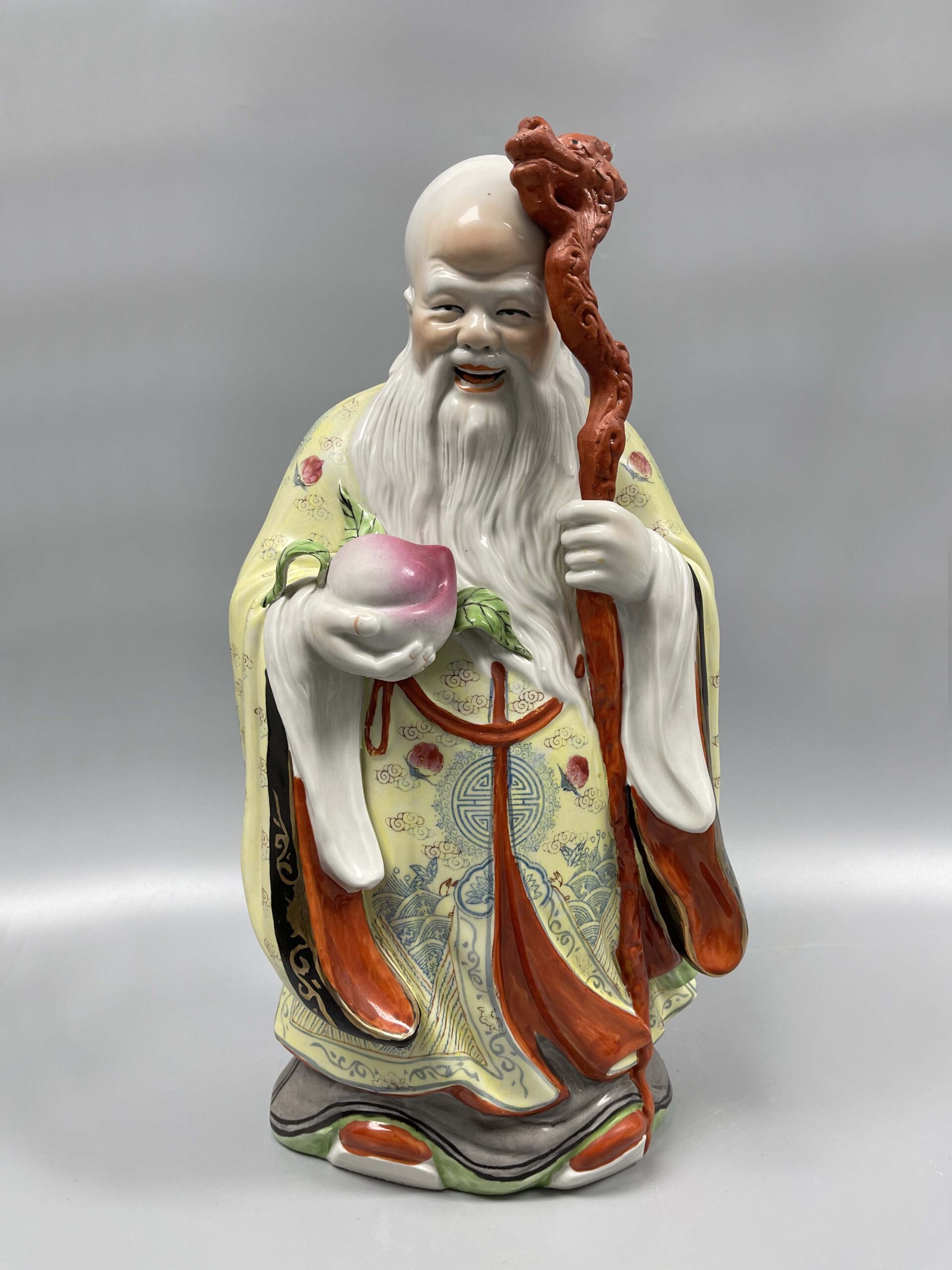 Fu, Lu, Shou, Jingdezhen Sculpture Porcelain Factory福，禄，寿 