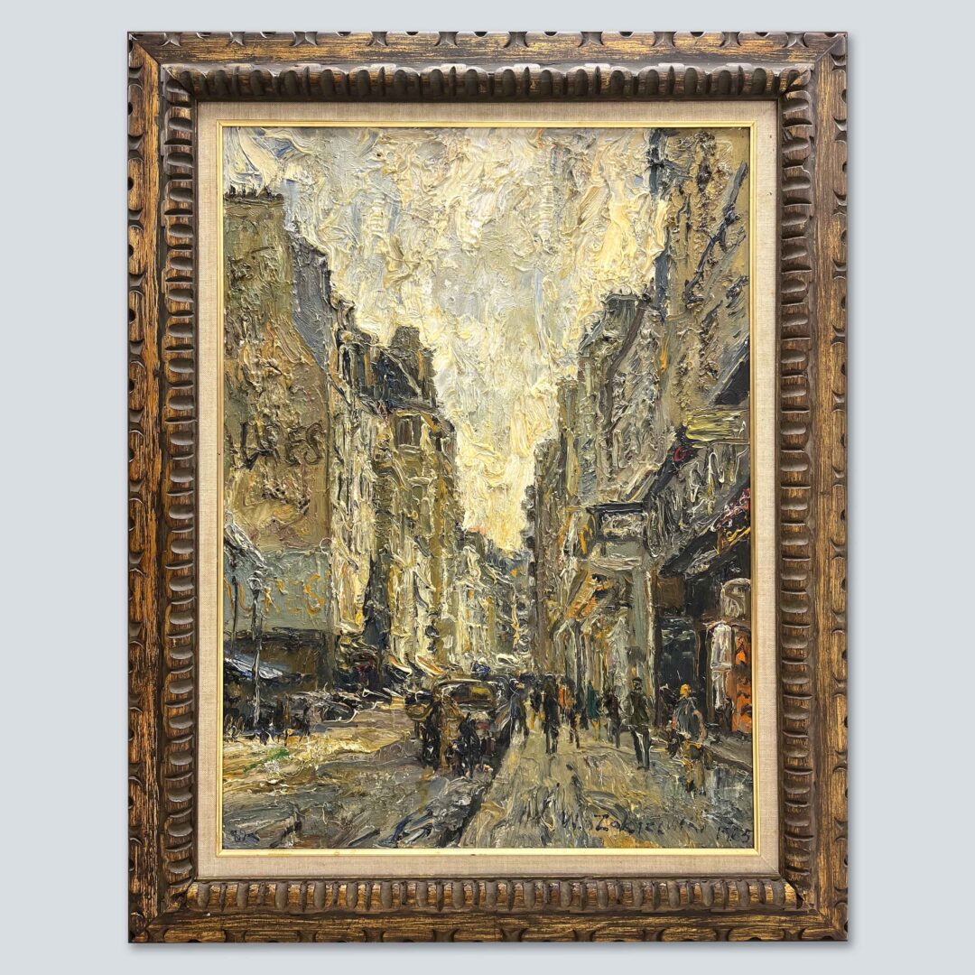 W. Zakrzewski, Paris, Rue De Passy, 1965巴黎 帕西街 W. Zakrzewski 布面油画 1965