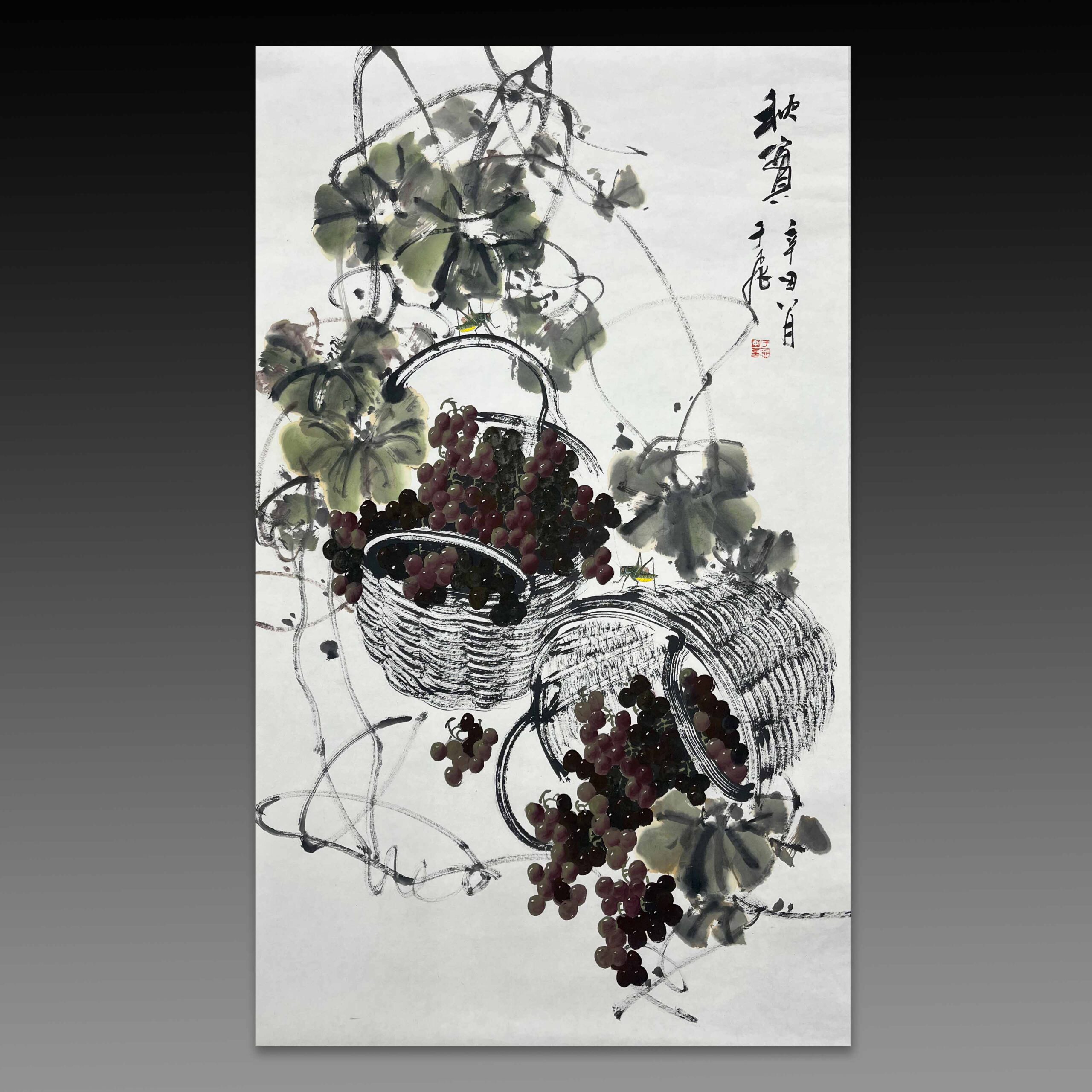 Chinese Painting by Yu Fei秋实于飞，字：浩泉，祖籍天津，辽宁省葫芦 