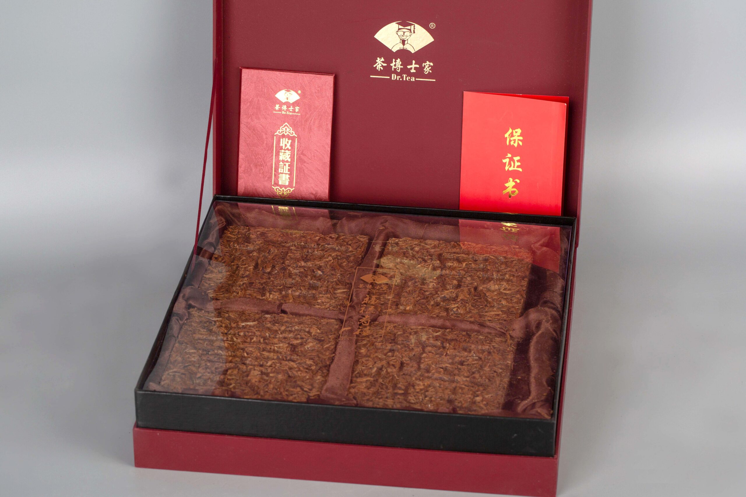 Beijing Doctor Tea Home Fu Lu Shou Xi Pu 'er Tea Tribute Brick 