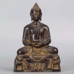 Copper buddha statue, 19th century铜佛像 十九世纪