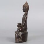 Copper buddha statue, 19th century铜佛像 十九世纪 - Image 3