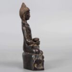 Copper buddha statue, 19th century铜佛像 十九世纪 - Image 5