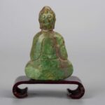 Set of 925 silver ring, copper snuff bottle, celadon jade Buddha Statue925银戒指，铜制鼻烟壶 二十世纪，青玉佛像 十九世纪， - Image 6