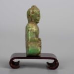 Set of 925 silver ring, copper snuff bottle, celadon jade Buddha Statue925银戒指，铜制鼻烟壶 二十世纪，青玉佛像 十九世纪， - Image 7