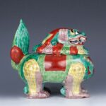 Famille Rose Ceramic Lidded Foo Dog Boxes粉彩福狗盖盒 - Image 5