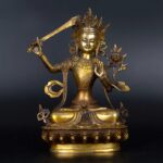 Bronze Manjushri Statue文殊菩萨铜像