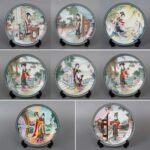 Set of Jingdezhen Porcelain China Arts And Crafts Import & Export General Company Jiangxi Porcelain Branch皇家景德镇瓷器 中国工艺品进出口公司江西省陶瓷分公司