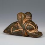 China Hongshan Culture old Jade carved Feng Shui animal beast statue中国红山文化古玉雕风水兽像