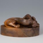 Shoushan Stone Divine Beast Seal with mark寿山石神兽印章 带款 - Image 6