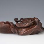 Carved Wood Grape Plate红木雕葡萄食品盘 - Image 3