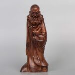 Huanghuali woodcarved Bodhidharma ornament黄花梨木雕达摩摆件