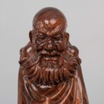 Huanghuali woodcarved Bodhidharma ornament黄花梨木雕达摩摆件 - Image 2