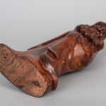 Huanghuali woodcarved Bodhidharma ornament黄花梨木雕达摩摆件 - Image 6