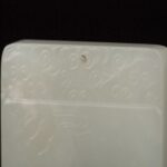 Carved landscape jade plaque雕刻山水玉牌 - Image 2