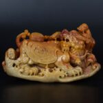 Shoushan Stone Wealth Ornament寿山石招财摆件