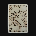 Hollowed-out carved white jade plaque, Late Qing Dynasty镂空雕白玉牌 晚清 - Image 2