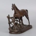 Bronze Rambling Horse and Fence 20th century铸造青铜金属马漫步围栏 二十世纪 - Image 5