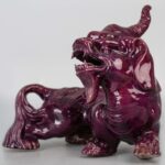 Suanni Porcelain Ornament, 20th Century 狻猊瓷雕 20世纪 - Image 4