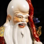 Fu Lu Shou statue, Republic of China福禄寿像 民国 - Image 3