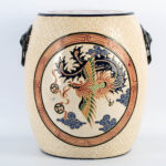 Porcelain camel stool, Phoenix and tortoise auspicious porcelain stool陶瓷骆驼座椅，凤龟吉祥瓷墩 - Image 2