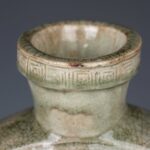 Celadon-glazed rooster head pot青釉窑变鸡首壶 - Image 11