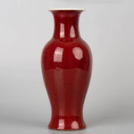 Langyao red plum vase, 19th century郎窑红梅瓶 十九世纪