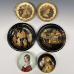 Botticelli Masterpiece Art Prints, Madonna and Child, F. Lippi Madonna, Set of two Wall Decor, G.B., A Pair of JAPANESE GILT FIGURE LACQUER PLATE, 18TH CENTURY，Hand-painted Cimabue Rare Collector's Plate, Hand-painted Lucrezia Crivelli Rare Collector's Plate波提切利艺术版画杰作，圣母和孩子，F.里皮圣母，两套墙壁装饰，G.B.佛罗伦萨意大利制造，中世纪, 日本彩绘人物漆盘一对 18世纪，手绘契马布埃珍稀收藏盘, 手绘Lucrezia Crivelli稀有收藏盘