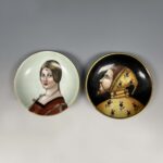 Botticelli Masterpiece Art Prints, Madonna and Child, F. Lippi Madonna, Set of two Wall Decor, G.B., A Pair of JAPANESE GILT FIGURE LACQUER PLATE, 18TH CENTURY，Hand-painted Cimabue Rare Collector's Plate, Hand-painted Lucrezia Crivelli Rare Collector's Plate波提切利艺术版画杰作，圣母和孩子，F.里皮圣母，两套墙壁装饰，G.B.佛罗伦萨意大利制造，中世纪, 日本彩绘人物漆盘一对 18世纪，手绘契马布埃珍稀收藏盘, 手绘Lucrezia Crivelli稀有收藏盘 - Image 2