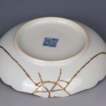 Famille rose Aluminum-red pattern plate with Daqing Daoguang Year Made mark(damage)粉彩矾红纹盘 大清道光年制 （有伤） - Image 6
