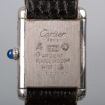 Cartier Mechanical Watch Made of Silver Back Diamond卡地亚银制机械表后镶钻 - Image 2