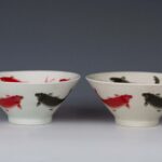 Famille Rose Fish Bowls with Daqing Guangxu Year made Mark粉彩鱼纹碗 大清光绪年制 - Image 3