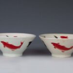 Famille Rose Fish Bowls with Daqing Guangxu Year made Mark粉彩鱼纹碗 大清光绪年制 - Image 4