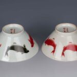 Famille Rose Fish Bowls with Daqing Guangxu Year made Mark粉彩鱼纹碗 大清光绪年制 - Image 6