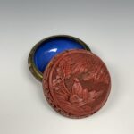 Lacquerware boxes, Bavaria decorative box and cover, cinnabar lacquer wooden box
漆器盒一组，巴伐利亚装饰盖小盒, 木胎剔红印泥盒 十九世纪 - Image 5