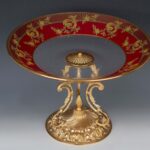 Italian Gilt Glass Decorative Tazza意大利鎏金玻璃装饰高脚托盘 - Image 3