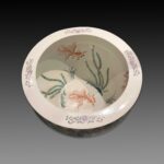 Famille Rose flower and bird fish tank with mahogany base, 20th century粉彩花鸟鱼缸带红木底架 二十世纪 - Image 2