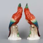 A pair of parrot ornament, 19th century德国鹦鹉一对 19世纪 - Image 3