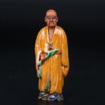 Zisha tricolored Buddha, mid to late Qing dynasty紫砂三彩佛像 清中晚期