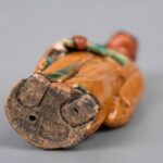 Zisha tricolored Buddha, mid to late Qing dynasty紫砂三彩佛像 清中晚期 - Image 5