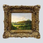 Oil painting landscape with frame 20th century油画风景 二十世纪