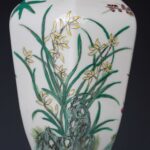 Famille rose hexagonal floral vase and and a red sandalwood base, with Daqing QIanlong Year Made mark粉彩花卉六棱瓶 紫檀底座 大清乾隆年制 - Image 6