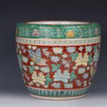 Famille rose flower pot粉彩花盆 - Image 3