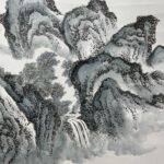 Painting with Zhang Yu mark溪山泛舟图 张羽，1959年7月生，河北省武强人。字郁人，号石雨。现任天津柳青画社书刊编辑部《国画世界》编辑室主任,画家,中国装帧艺术研究会会员天津书画学会会员,天津青年美协会员,新疆军区颖溪书画社顾问。 - Image 4