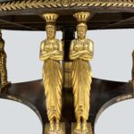 Fine Empire Revival Marble and Mahogany Center Table精致的帝国复兴两层大理石和红木中心桌子 - Image 2