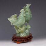 The Rooster Announces Dawn Celadon Jade雄鸡报晓青玉 - Image 2