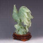 The Rooster Announces Dawn Celadon Jade雄鸡报晓青玉 - Image 4