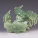 The Rooster Announces Dawn Celadon Jade雄鸡报晓青玉 - Image 5